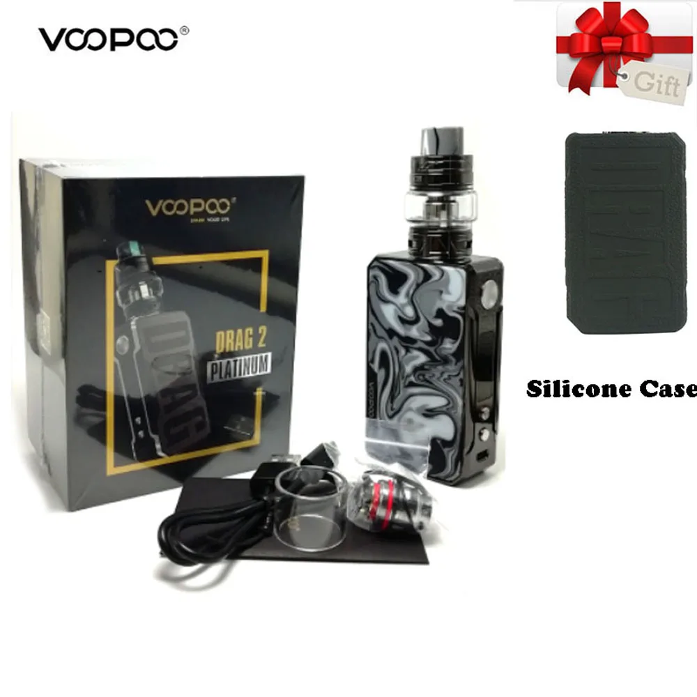 Original Electronic Cigarettes VOOPOO Drag 2 Kit 177w Box Mod Vape Kit Vape Vaporizer with UFORCE T2 Tank Mesh Coil VS Shogun
Original Electronic Cigarettes VOOPOO Drag 2 Kit 177w Box Mod Vape Kit Vape Vaporizer with UFORCE T2 Tank Mesh Coil VS Shogun