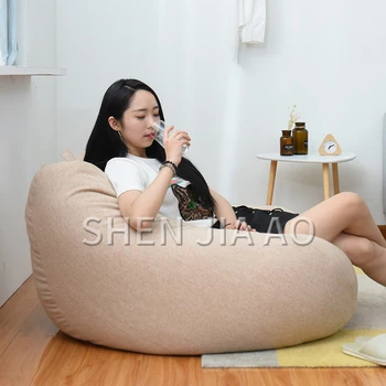 90*110cm Cotton Single Small Sofa Comfortable Lazy Sofa Bean Bag Creative Balcony Lazy Bean Bag Sofa(Large Size) 1PC
90*110cm Cotton Single Small Sofa Comfortable Lazy Sofa Bean Bag Creative Balcony Lazy Bean Bag Sofa(Large Size) 1PC
