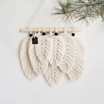 Nordic Ins Studio Clothing Home Photography Props Gift Boho Decoration Small Macrame Leaf Feather Wall Tapestry Headboard
Nordic Ins Studio Clothing Home Photography Props Gift Boho Decoration Small Macrame Leaf Feather Wall Tapestry Headboard