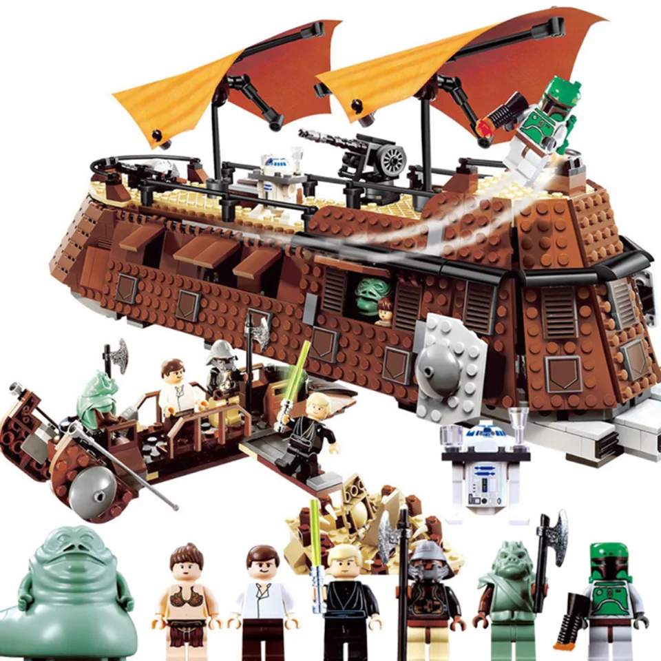 05090 Compatible Legoinglys Star Wars 6210 Jabba Sail Barge Model Building Blocks Bricks Boys Birthday Gift Starwars Toys
05090 Compatible Legoinglys Star Wars 6210 Jabba Sail Barge Model Building Blocks Bricks Boys Birthday Gift Starwars Toys