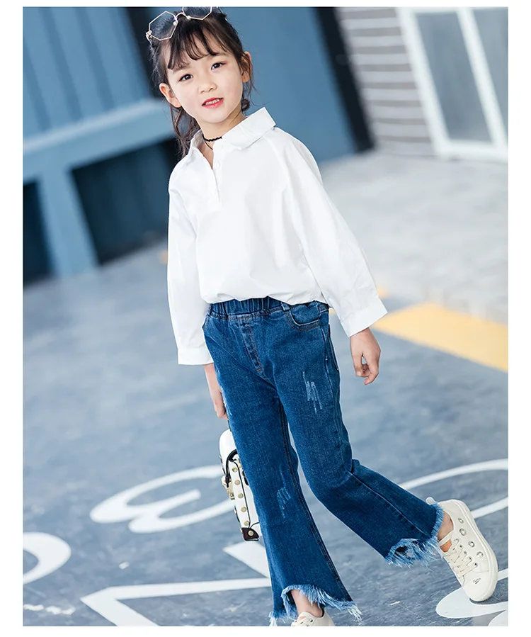 2020 ربيع جديد طفل رضع أطفال فتيات الدينيم عالية الخصر جرس أسفل السراويل نحيل الجينز شرابة واسعة الساق بنطلون 1-5Yrs 2020 ربيع جديد طفل رضع أطفال فتيات الدينيم عالية الخصر جرس أسفل السراويل نحيل الجينز شرابة واسعة الساق بنطلون 1-5Yrs