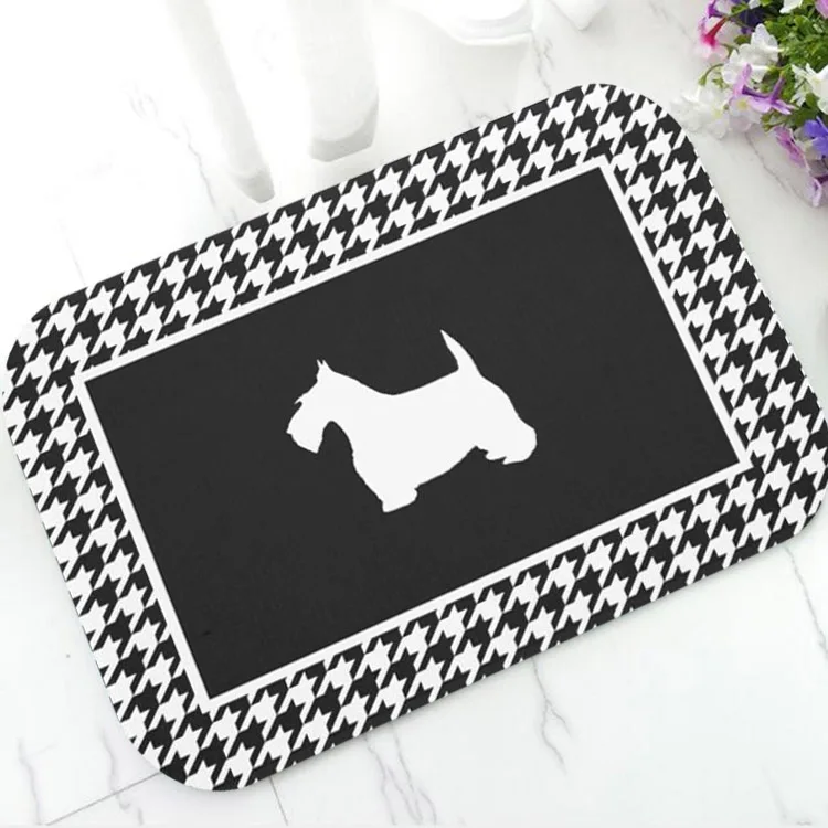 Classic Scottish Terrier Dog Carpet Houndstooth Plaid Scottie Welcome Doormat for Front Door Bath Mat Rug Dogs Puppy Decor Gift
Classic Scottish Terrier Dog Carpet Houndstooth Plaid Scottie Welcome Doormat for Front Door Bath Mat Rug Dogs Puppy Decor Gift