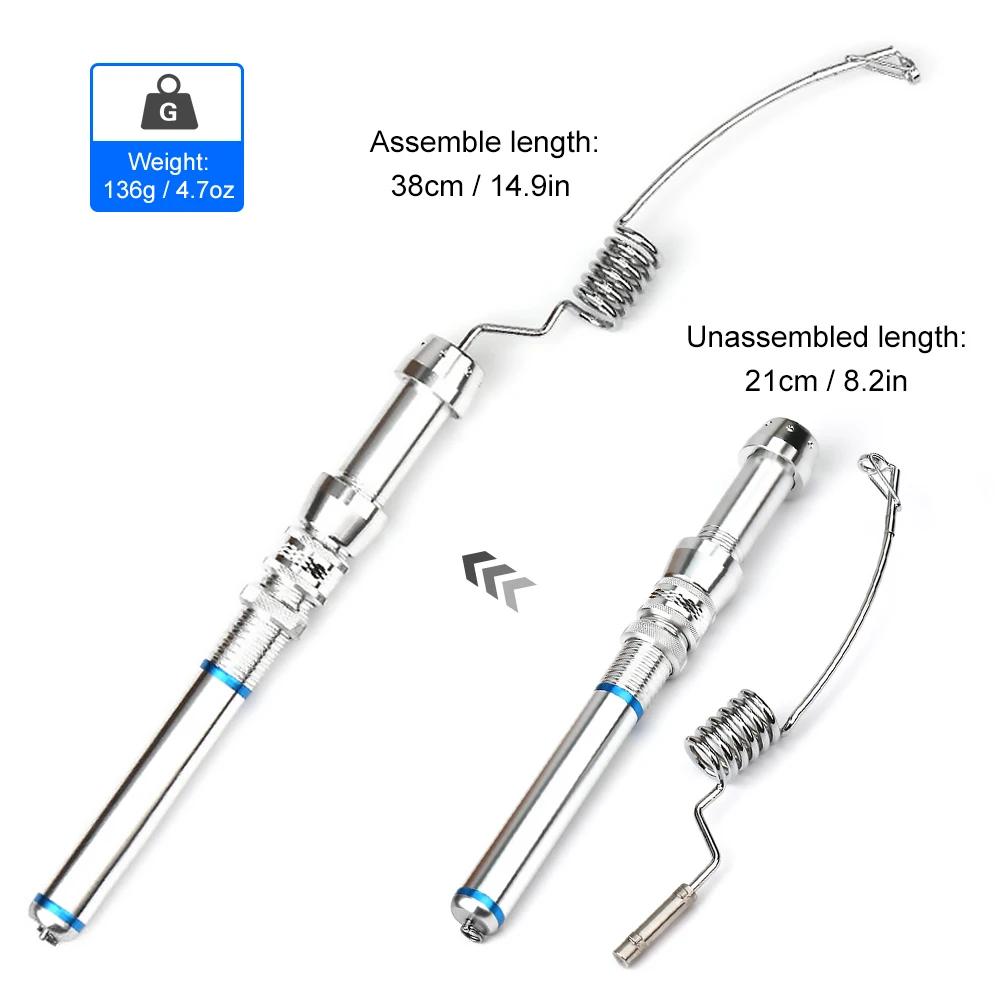 38CM Fishing Rod Detachable Fishing Pole Ultrashort Rock Sea Fishing Rod Portable Fishing Tackle 
38CM Fishing Rod Detachable Fishing Pole Ultrashort Rock Sea Fishing Rod Portable Fishing Tackle