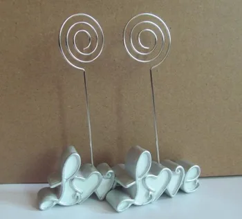 (25 Pieces/Lot) Wedding and Party Table Decoration Favors of Pearl White Love Place Card Holders For bridal shower photo holder
(25 Pieces/Lot) Wedding and Party Table Decoration Favors of Pearl White Love Place Card Holders For bridal shower photo holder