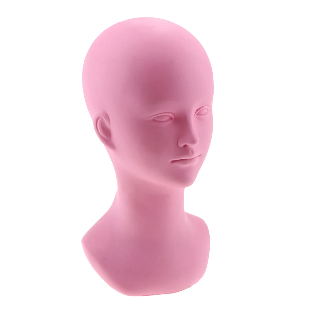 PVC Short Wig Display Mannequin Head Makeup Manikin Head Model For Hat Cap Glass PVC Short Wig Display Mannequin Head Makeup Manikin Head Model For Hat Cap Glass