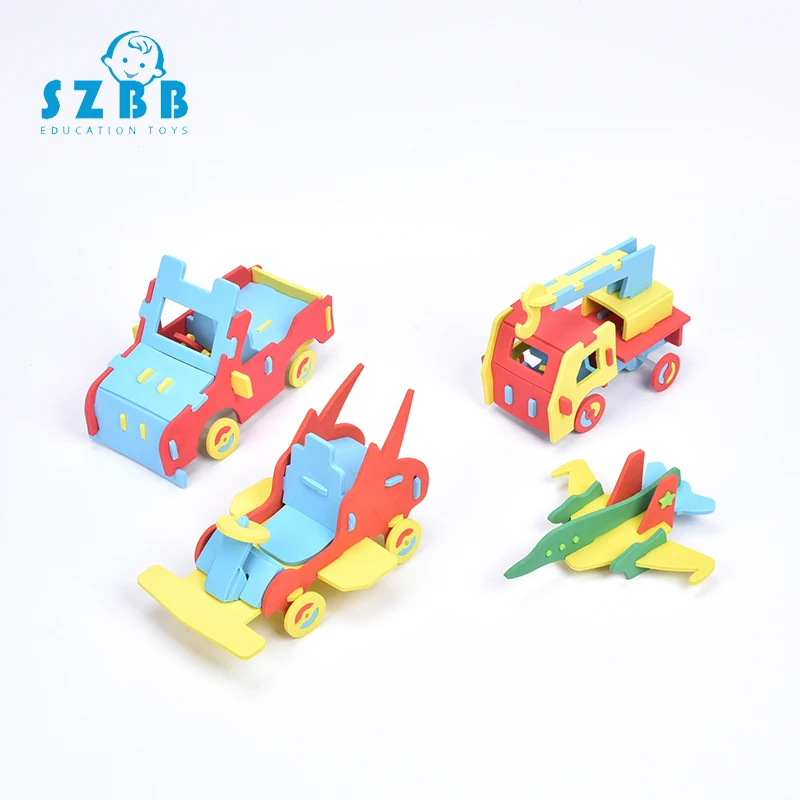 

SZ STEAM 1pcs 3D Puzzle plane Paper Dimensional Miniature Cardboard Model Assembled Educational Children Jigsaw Kids Toys