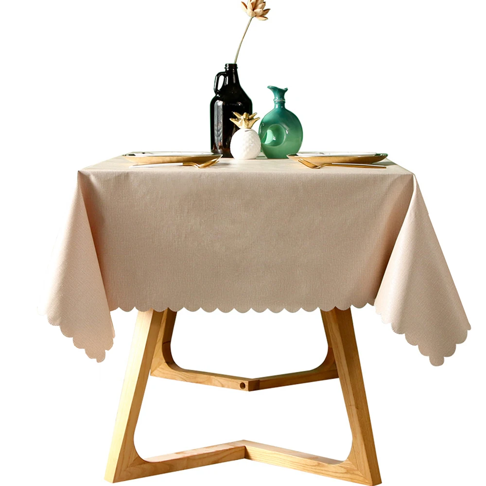 PVC Tablecloth kitchen table Beige Decorative Waterproof Oil Proof Modern Fashion Rectangular Table Cover Tea Table Cloth
PVC Tablecloth kitchen table Beige Decorative Waterproof Oil Proof Modern Fashion Rectangular Table Cover Tea Table Cloth