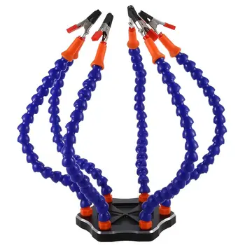 Helping Hands Third Hand Soldering Tool 6 Flexible Arms Six Arm Soldering Station With Swiveling Alligator Clip for RC Drone
Helping Hands Third Hand Soldering Tool 6 Flexible Arms Six Arm Soldering Station With Swiveling Alligator Clip for RC Drone