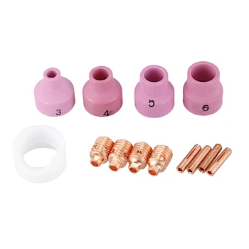 For Wp-24 Tig Welding Torch Consumables Kit 53N14 Collet Body Alumina Nozzle,13Pk 
For Wp-24 Tig Welding Torch Consumables Kit 53N14 Collet Body Alumina Nozzle,13Pk