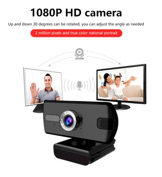 1080P 360° Webcam with Microphone USB Web Camera for Video Calling Online Teaching For PC latop Computer Camera
1080P 360° Webcam with Microphone USB Web Camera for Video Calling Online Teaching For PC latop Computer Camera