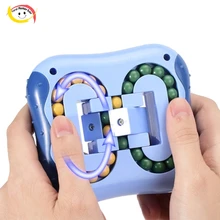 Anti-Stress Rotating Magic Bean Cube Stress Relief Toy for Adults Kids 2021 Hot Sale Fingertip Fidget Toys Intelligence Game
Anti-Stress Rotating Magic Bean Cube Stress Relief Toy for Adults Kids 2021 Hot Sale Fingertip Fidget Toys Intelligence Game