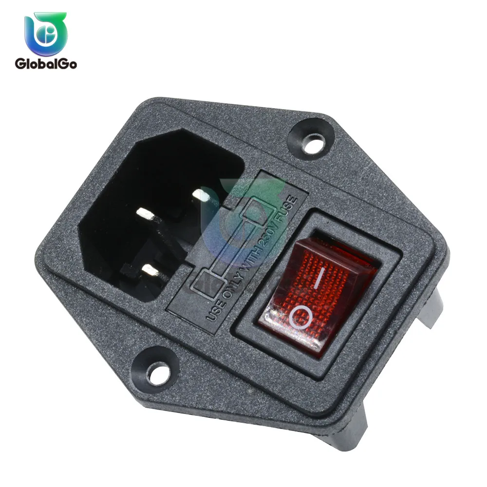 10A 250V Power Switch AC 3pin AC Power Socket with Red Triple Rocker Switch with Fuse Holder
10A 250V Power Switch AC 3pin AC Power Socket with Red Triple Rocker Switch with Fuse Holder