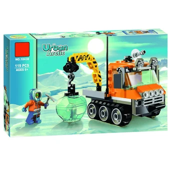 119pcs City Arctic Ice Crawler Building Blocks Model Truck Crane Polar Expedition Vehicle Models building Kits 10438 Kids Toy
119pcs City Arctic Ice Crawler Building Blocks Model Truck Crane Polar Expedition Vehicle Models building Kits 10438 Kids Toy