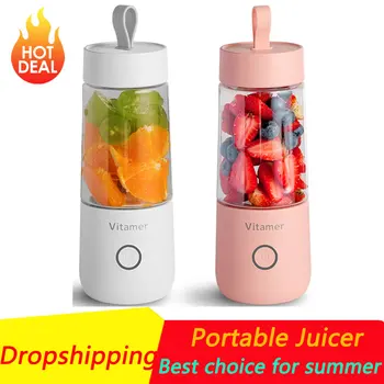 350ml Portable Juicer Electric USB Rechargeable Smoothie Blender Machine Mixer Mini Juice Maker Fast Food Processor Mobile Mixer
350ml Portable Juicer Electric USB Rechargeable Smoothie Blender Machine Mixer Mini Juice Maker Fast Food Processor Mobile Mixer
