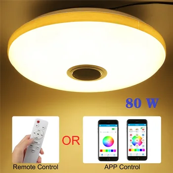 80W bluetooth LED Music Ceiling Lights Wood grain stars APP/Remote Control Dimming RGB LED ceiling Lamp 220V/100-260V Fixtures
80W bluetooth LED Music Ceiling Lights Wood grain stars APP/Remote Control Dimming RGB LED ceiling Lamp 220V/100-260V Fixtures