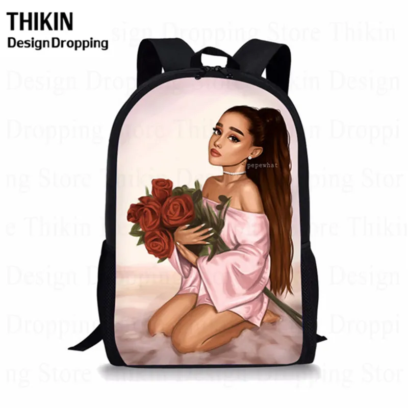 THIKIN 2019 Famous Star Ariana Grande School Bag for Girls Kids Backpack Students Child Travel Mochila Escolar Book Bag 
THIKIN 2019 Famous Star Ariana Grande School Bag for Girls Kids Backpack Students Child Travel Mochila Escolar Book Bag