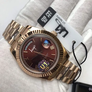Luxury Brand Rose Gold watch Red dial Men automatic self-wind sweeping movement AAA Watches Red dial day date free delivery
Luxury Brand Rose Gold watch Red dial Men automatic self-wind sweeping movement AAA Watches Red dial day date free delivery