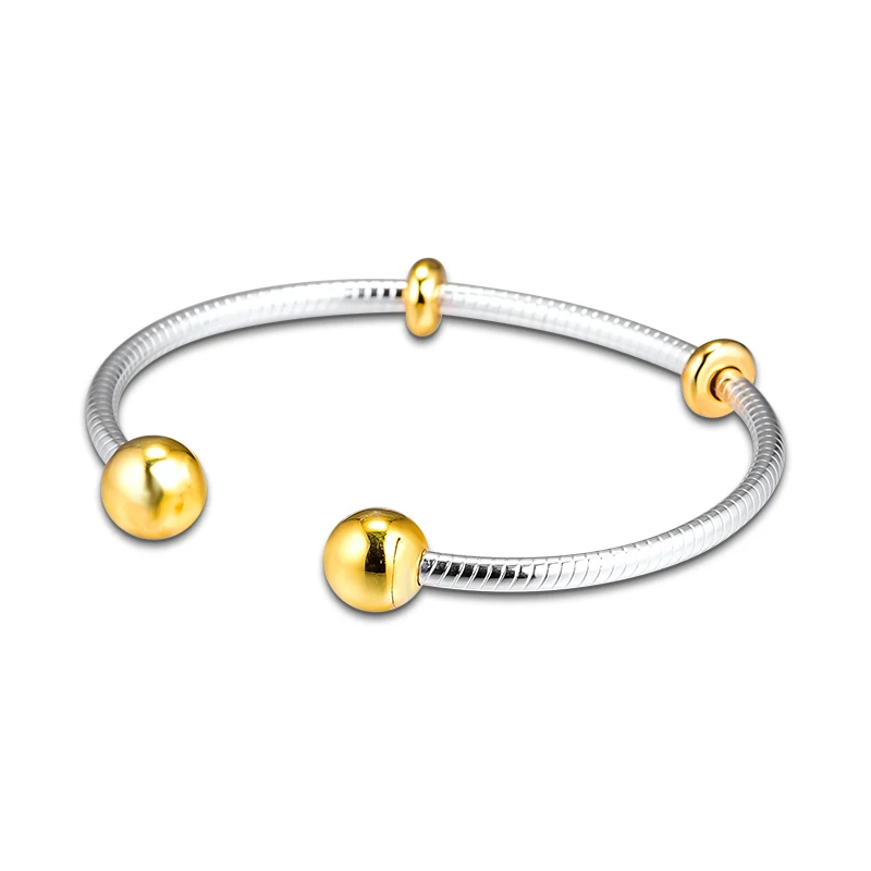 Moments Snake Chain Style Open Bangle 925 Sterling Silver Fashion Bracelets Bangles for Women DIY Charms Jewelry Pulseras
Moments Snake Chain Style Open Bangle 925 Sterling Silver Fashion Bracelets Bangles for Women DIY Charms Jewelry Pulseras