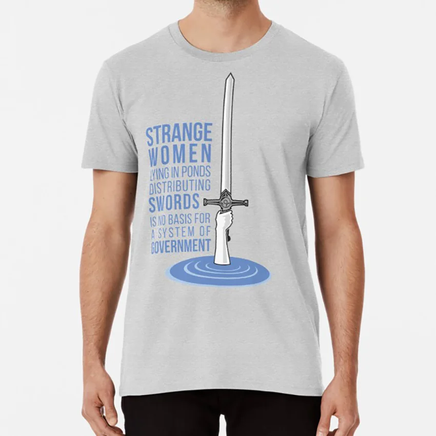 Strange Women Lying in Ponds Distributing Swords - Monty Python T shirt monty python holy grail king arthur legend lady of the
Strange Women Lying in Ponds Distributing Swords - Monty Python T shirt monty python holy grail king arthur legend lady of the