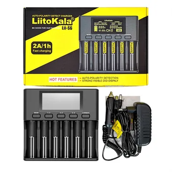 Liitokala Lii-500 Lii-500S Lii-S6 LCD 18650 battery 3.7V 18350 18500 21700 25500 26650 AA AAA NiMH lithium battery charger 
Liitokala Lii-500 Lii-500S Lii-S6 LCD 18650 battery 3.7V 18350 18500 21700 25500 26650 AA AAA NiMH lithium battery charger