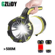 High Power LED Flashlight Powerful Waterproof Spotlight USB Rechargeable Searchlight 6 Modes Camping Lantern Portable Torch
High Power LED Flashlight Powerful Waterproof Spotlight USB Rechargeable Searchlight 6 Modes Camping Lantern Portable Torch