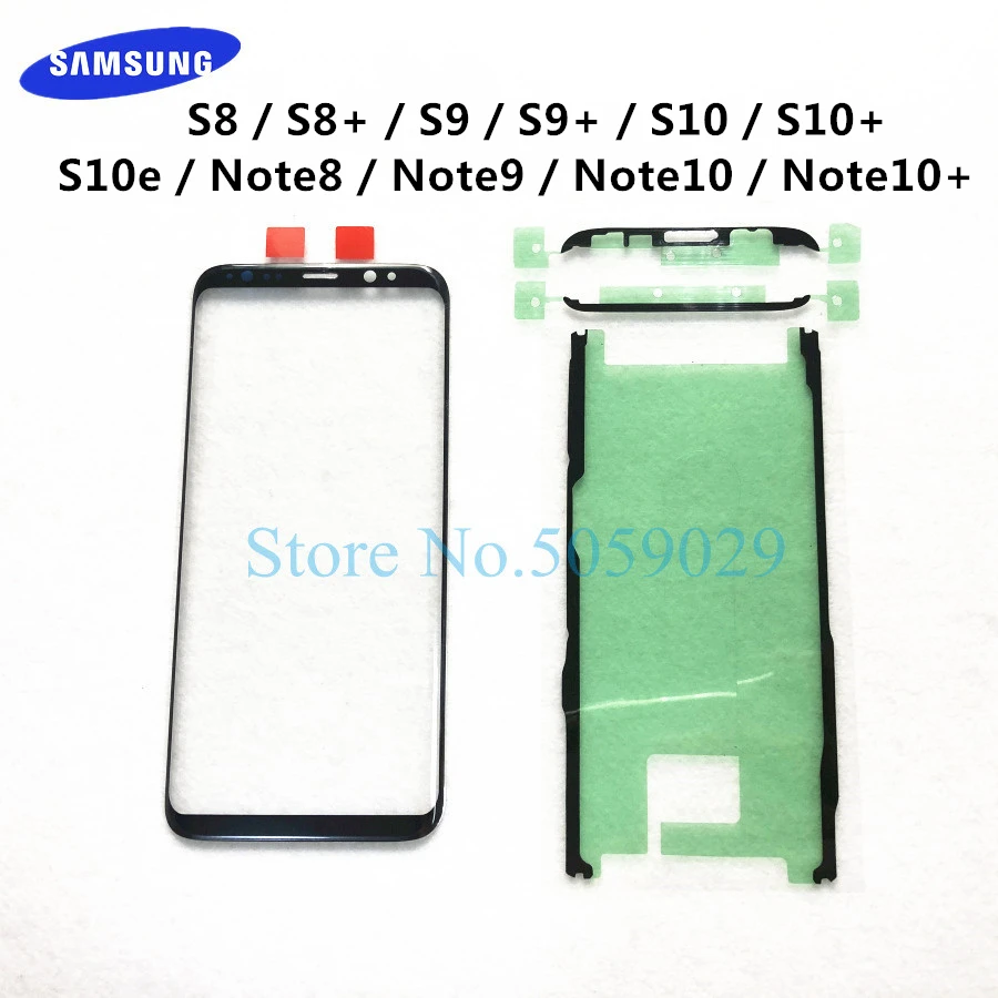 Для Samsung Galaxy S8 S9 S10 Plus Note 8 9 10 + S10e ЖК дисплей внешняя Сенсорная панель экран стекло