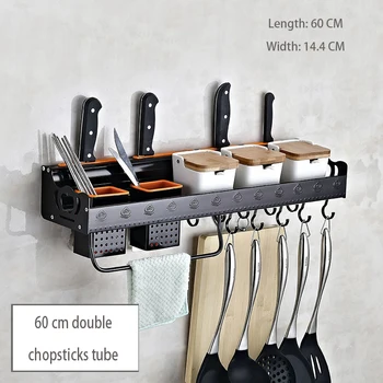 50/60cm Black Space Aluminum Kitchen Storage Multifunction Kitchen Racks Tool Seasoning Holder Household Organization
50/60cm Black Space Aluminum Kitchen Storage Multifunction Kitchen Racks Tool Seasoning Holder Household Organization