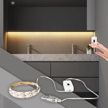 USB 5V Hand Sweep Smart Switch Sensor LED Cabinet Light Dimmable 1M 2M 3M 4M 5M Waterproof Kitchen Bedroom Decorative light Belt
USB 5V Hand Sweep Smart Switch Sensor LED Cabinet Light Dimmable 1M 2M 3M 4M 5M Waterproof Kitchen Bedroom Decorative light Belt