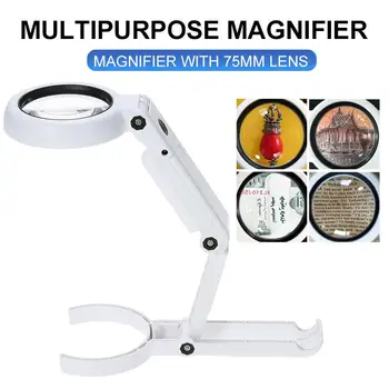 Foldable Magnifier Reading Archaeology Teaching Supplies Desktop Education Stand 5 / 11X Portable Durable Glass Lens Biological
Foldable Magnifier Reading Archaeology Teaching Supplies Desktop Education Stand 5 / 11X Portable Durable Glass Lens Biological