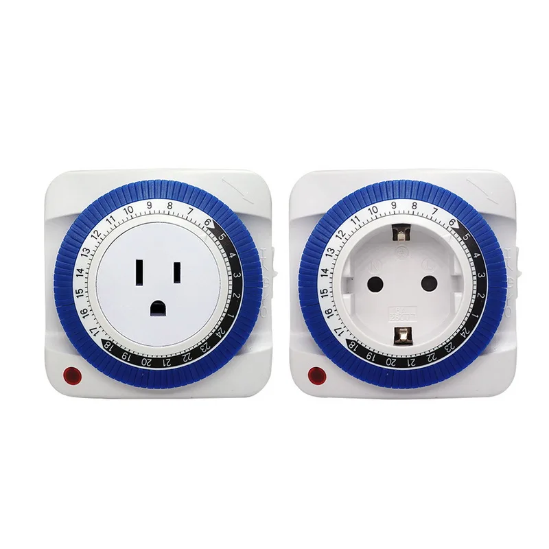 16A 230V Timer Socket Mechanical Program Timer Switch Socket Energy Saving Socket Protector Timer plug EU US Plug
16A 230V Timer Socket Mechanical Program Timer Switch Socket Energy Saving Socket Protector Timer plug EU US Plug
