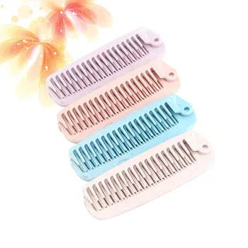 4PCS Folding Travelling Comb Portable Elastic Soft Comb Plastic Hairdressing Comb Practical Hair Straightening Comb for Travel(R
4PCS Folding Travelling Comb Portable Elastic Soft Comb Plastic Hairdressing Comb Practical Hair Straightening Comb for Travel(R
