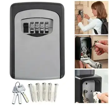 Key Safe Box Weatherproof 4 Digit Combination Key Storage Lock Box Indoor Outdoor Password Lock Hidden Keys Storage Box
Key Safe Box Weatherproof 4 Digit Combination Key Storage Lock Box Indoor Outdoor Password Lock Hidden Keys Storage Box