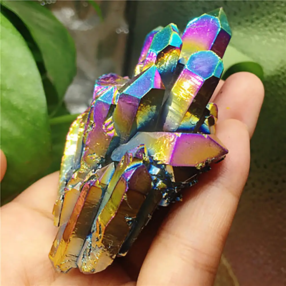 Rainbow Titanium Cluster Natural Quartz Crystal Beautiful Crystal Cluster Decorative Stone Energy Healing Specimen Decoration
Rainbow Titanium Cluster Natural Quartz Crystal Beautiful Crystal Cluster Decorative Stone Energy Healing Specimen Decoration