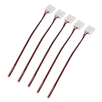 5 x 10mm 5050 LED Light Strip to Wire Connector PCB Adapter 2Pin White
5 x 10mm 5050 LED Light Strip to Wire Connector PCB Adapter 2Pin White