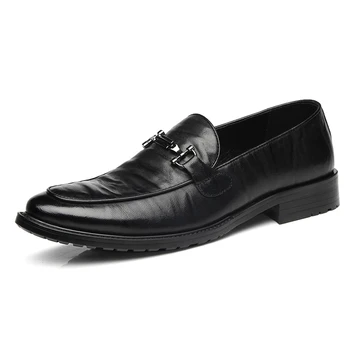 Men's leather business casual shoes sheepskin breathable dress overshoes foot low top single shoes fashionable gentleman's shoes
Men's leather business casual shoes sheepskin breathable dress overshoes foot low top single shoes fashionable gentleman's shoes