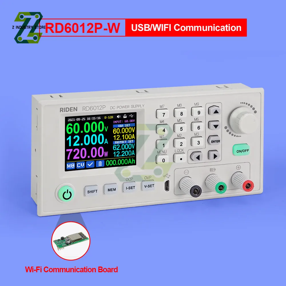 WiFi Digit DC-DC Voltage Regulated Current Step-down RD6012P RD6012P-W Power Supply Module Buck Voltage Converter
WiFi Digit DC-DC Voltage Regulated Current Step-down RD6012P RD6012P-W Power Supply Module Buck Voltage Converter