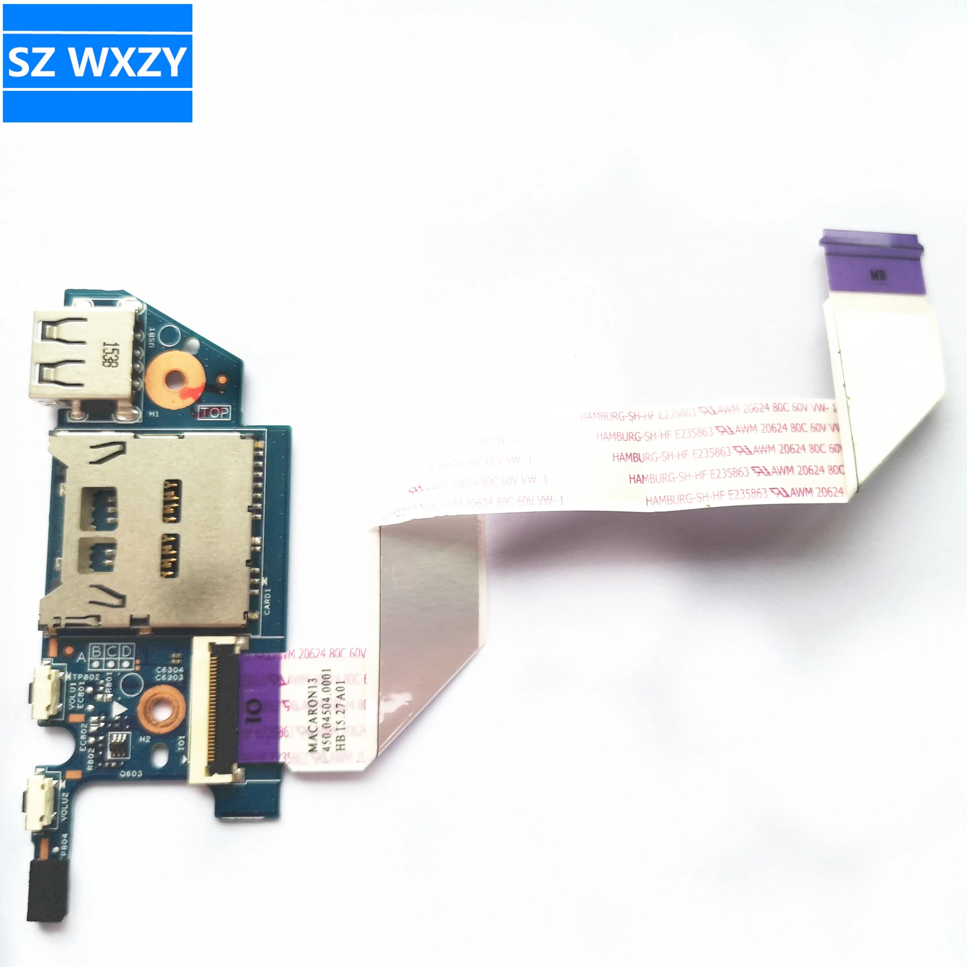 Оригинальная плата интерфейса USB SD-карты для ноутбука HP Pavilion 13-S 13-S020N 809831-001
