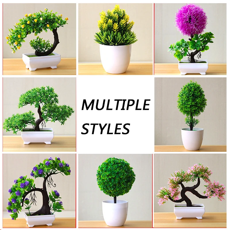 Mini Bonsai Artificial Simulation Plant Small Tree Pot Plants Fake Flowers Potted Ornaments for Home Decoration Hotel Garden
Mini Bonsai Artificial Simulation Plant Small Tree Pot Plants Fake Flowers Potted Ornaments for Home Decoration Hotel Garden