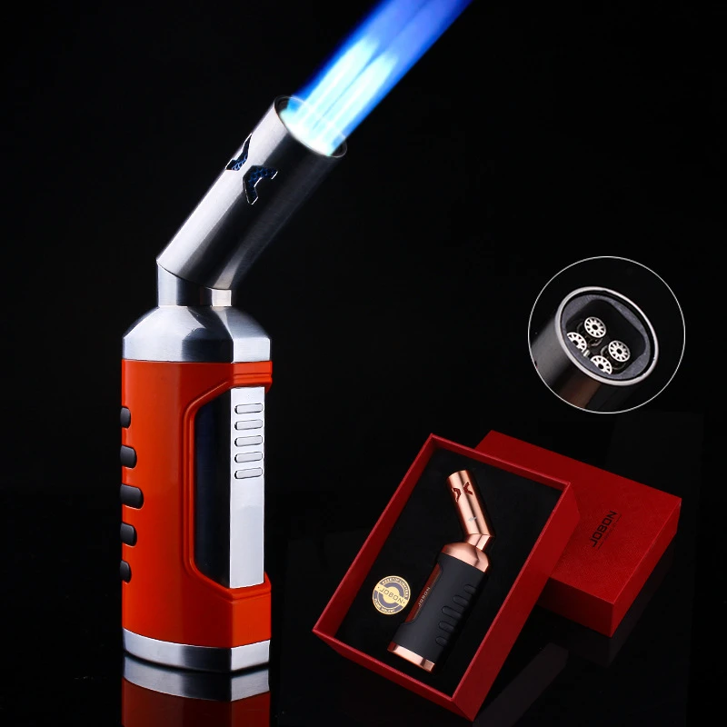Jobon Spray Gun Jet Butane Pipe Lighter Metal Gas Kitchen Welding Triple Four Torch Turbo Windproof Cigar Lighter
Jobon Spray Gun Jet Butane Pipe Lighter Metal Gas Kitchen Welding Triple Four Torch Turbo Windproof Cigar Lighter
