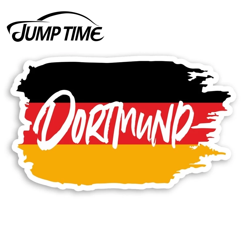 Jump Time for Dortmund Vinyl Stickers Germany Flag Sticker Laptop Luggage Car Decal Window Wiper Trunk Styling | Автомобили и
