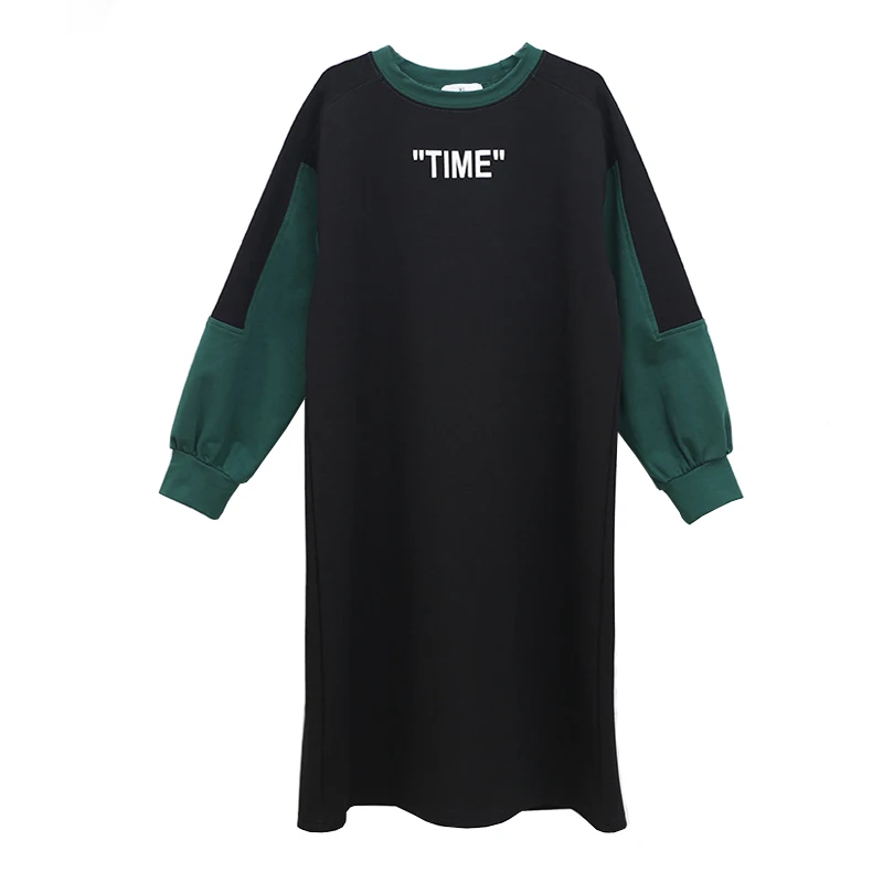 4 -16 yrs kids & teenager girls black green Colorblock cotton casual dress big children fall winter long sleeve loose dresses
4 -16 yrs kids & teenager girls black green Colorblock cotton casual dress big children fall winter long sleeve loose dresses