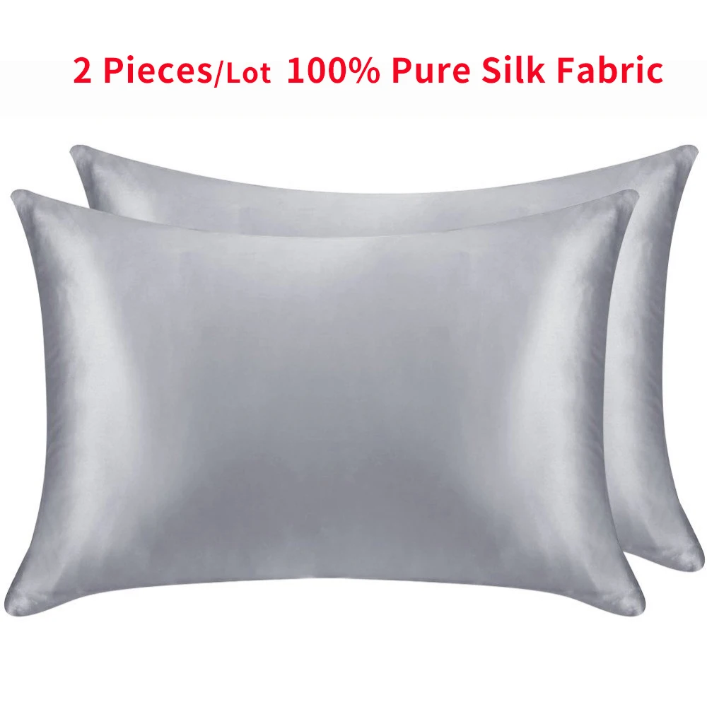 2 Piece 100% Pure Silk Pillowcase 16MM Double Side Silk Pillow Cases Solid Color Natural Silk Crepe Satin Pillowcase for Sleep
2 Piece 100% Pure Silk Pillowcase 16MM Double Side Silk Pillow Cases Solid Color Natural Silk Crepe Satin Pillowcase for Sleep