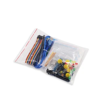 New UNO R3 Starter Kit 400 Point Mini Breadboard LED Jumper Wire Button for Arduino
New UNO R3 Starter Kit 400 Point Mini Breadboard LED Jumper Wire Button for Arduino