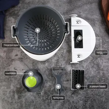 Mandoline Slicer Vegetable Slicer Potato Peeler Carrot Onion Grater Drain Basket Kitchen Tool Vegetable Cutter
Mandoline Slicer Vegetable Slicer Potato Peeler Carrot Onion Grater Drain Basket Kitchen Tool Vegetable Cutter