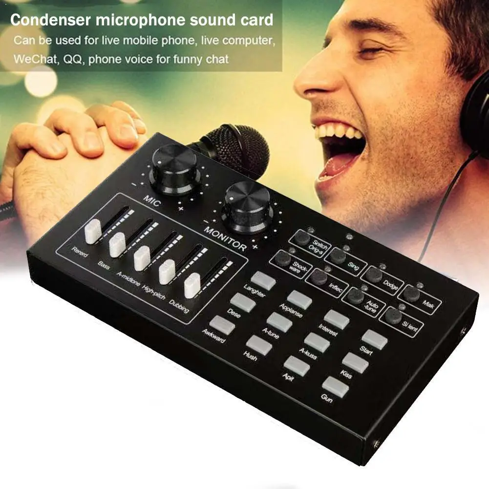 Laptop Audio Card Karaoke Stereo Sound Volume Control Speaker Components Microphone Streaming Electronic Live External Equi D7N2
Laptop Audio Card Karaoke Stereo Sound Volume Control Speaker Components Microphone Streaming Electronic Live External Equi D7N2
