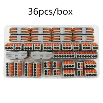 type 36PCS/BOX PCT 212-218 Universal Compact Wiring Conector Terminal Block Connectors Terminator Wire Connector AWG 28-12
type 36PCS/BOX PCT 212-218 Universal Compact Wiring Conector Terminal Block Connectors Terminator Wire Connector AWG 28-12