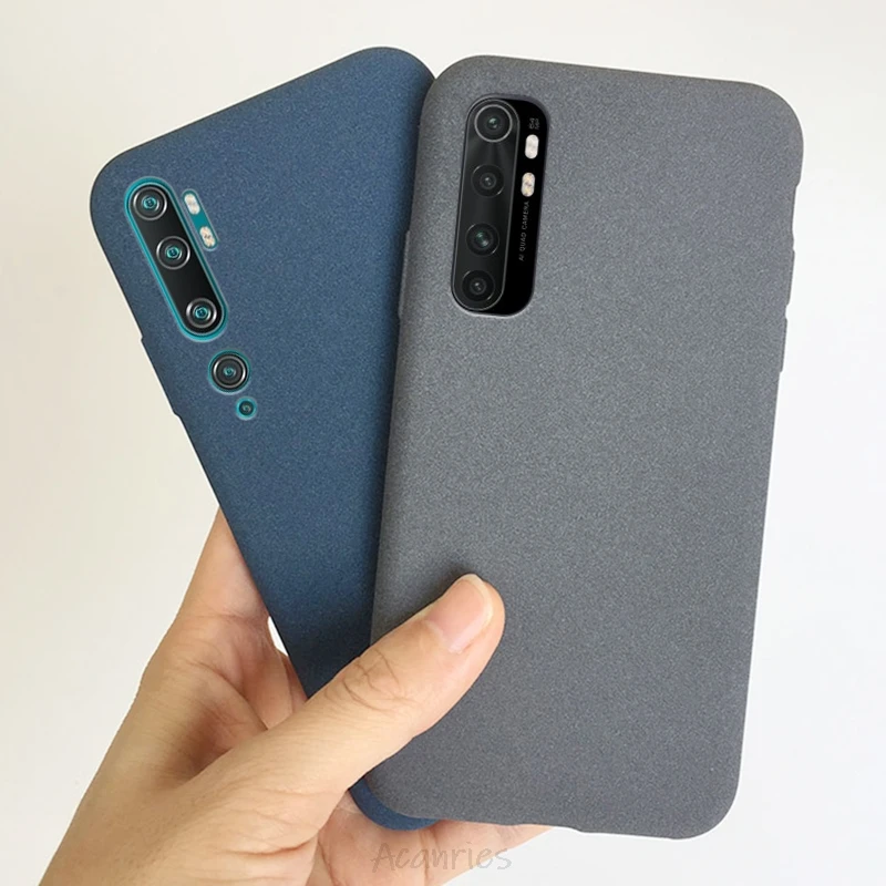 Матовый чехол из натуральной зернистости для xiaomi mi note 10 pro lite 10pro 10lite мягкий ТПУ