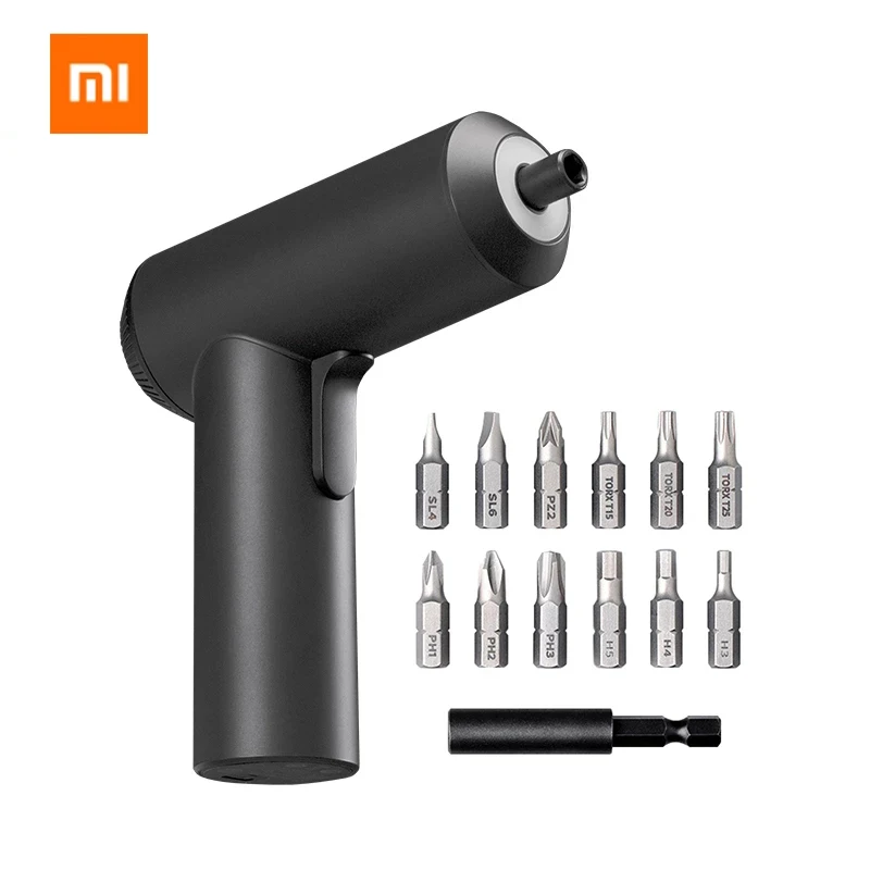 Беспроводная перезаряжаемая отвертка Xiaomi 12 в 1 3 6 В 2000 мАч литий ионная 5 нм