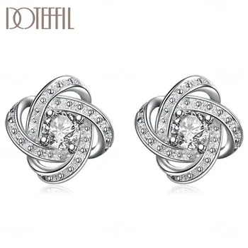DOTEFFIL 925 Sterling Silver High Quality AAA Zircon Charm Earrings Women Fashion Jewelry Wedding Party Gift
DOTEFFIL 925 Sterling Silver High Quality AAA Zircon Charm Earrings Women Fashion Jewelry Wedding Party Gift