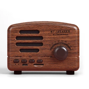 Mini Portable Wood Wireless Bluetooth Speaker Vintage Fm Radio Tf Card Heavy Bass Speaker New Year's Gift
Mini Portable Wood Wireless Bluetooth Speaker Vintage Fm Radio Tf Card Heavy Bass Speaker New Year's Gift